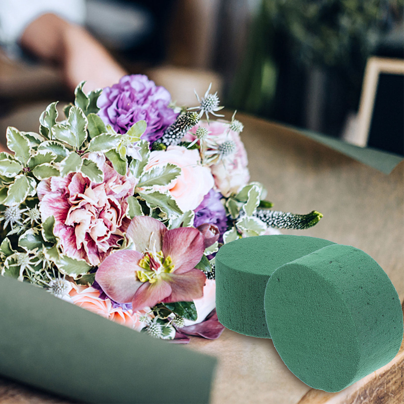 8個入り丸型花用マッドブロック、結婚式や誕生日、特別なイベン - Wedding Floral Supply のレビューと価格